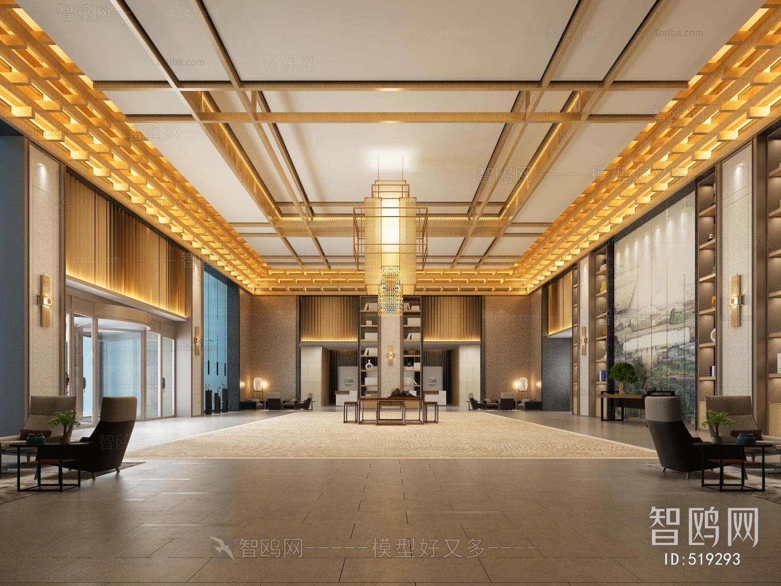 New Chinese Style Lobby Hall