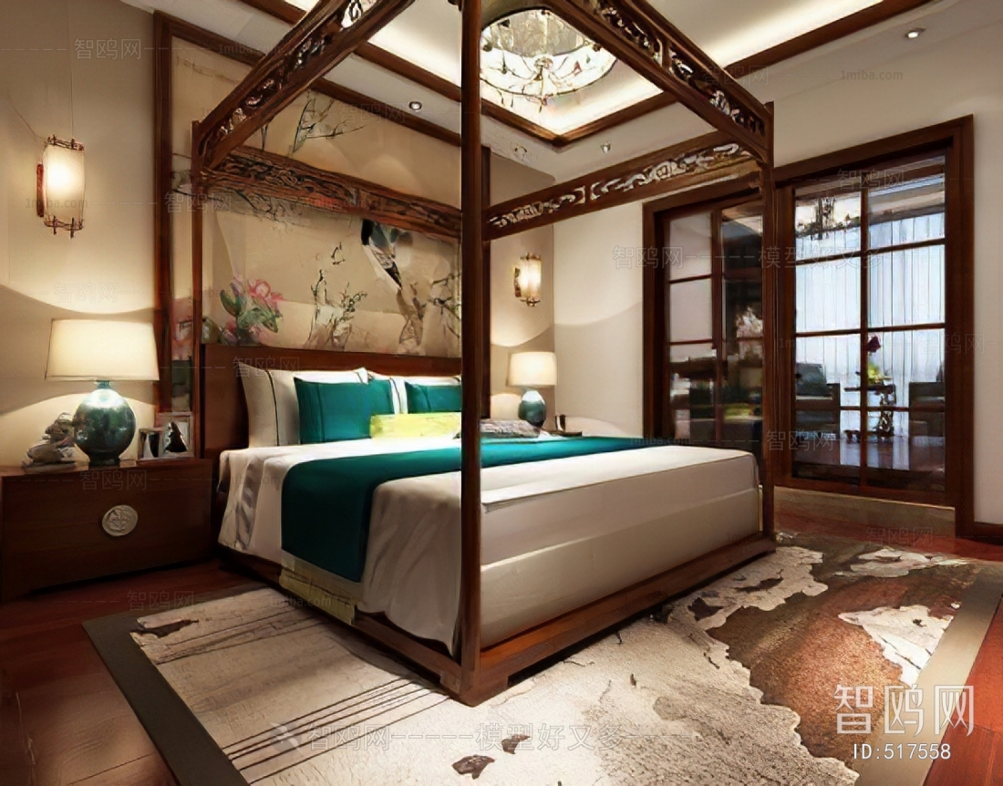 New Chinese Style Bedroom