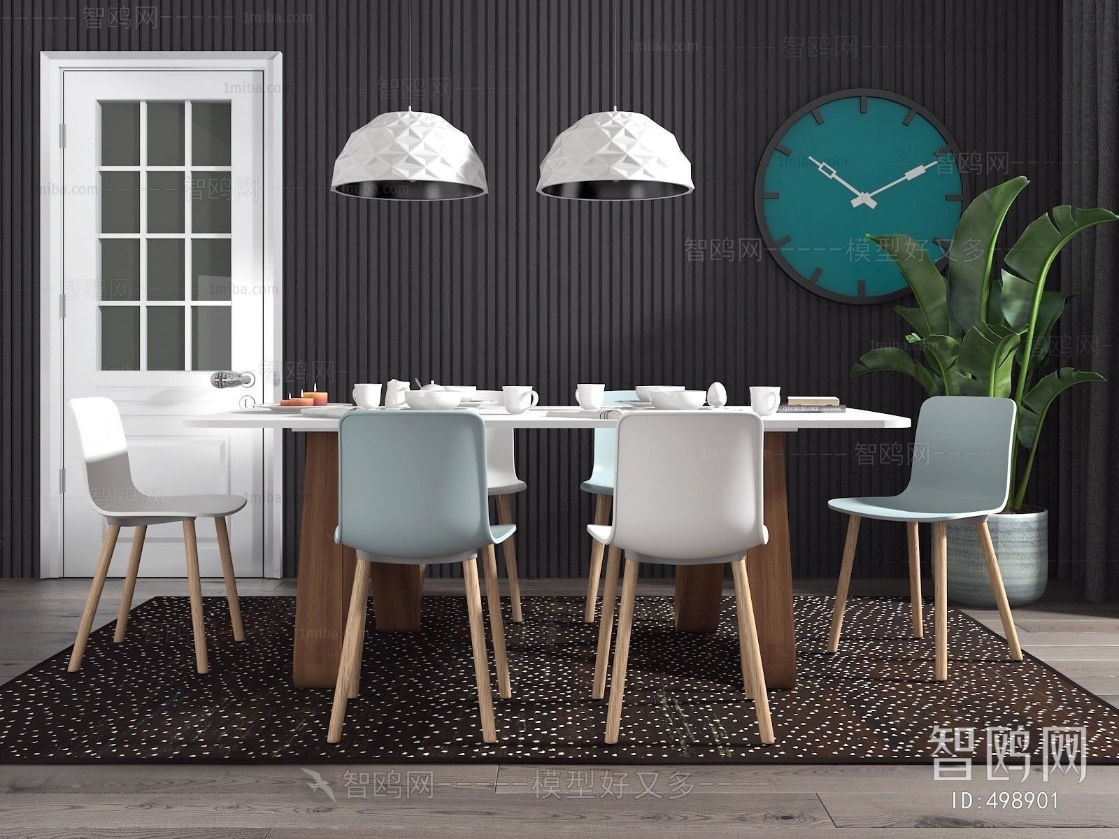 Nordic Style Dining Table And Chairs