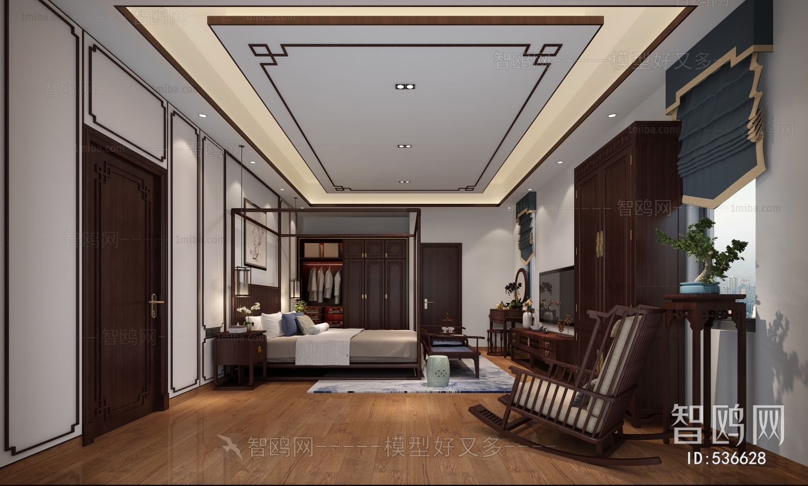 New Chinese Style Bedroom