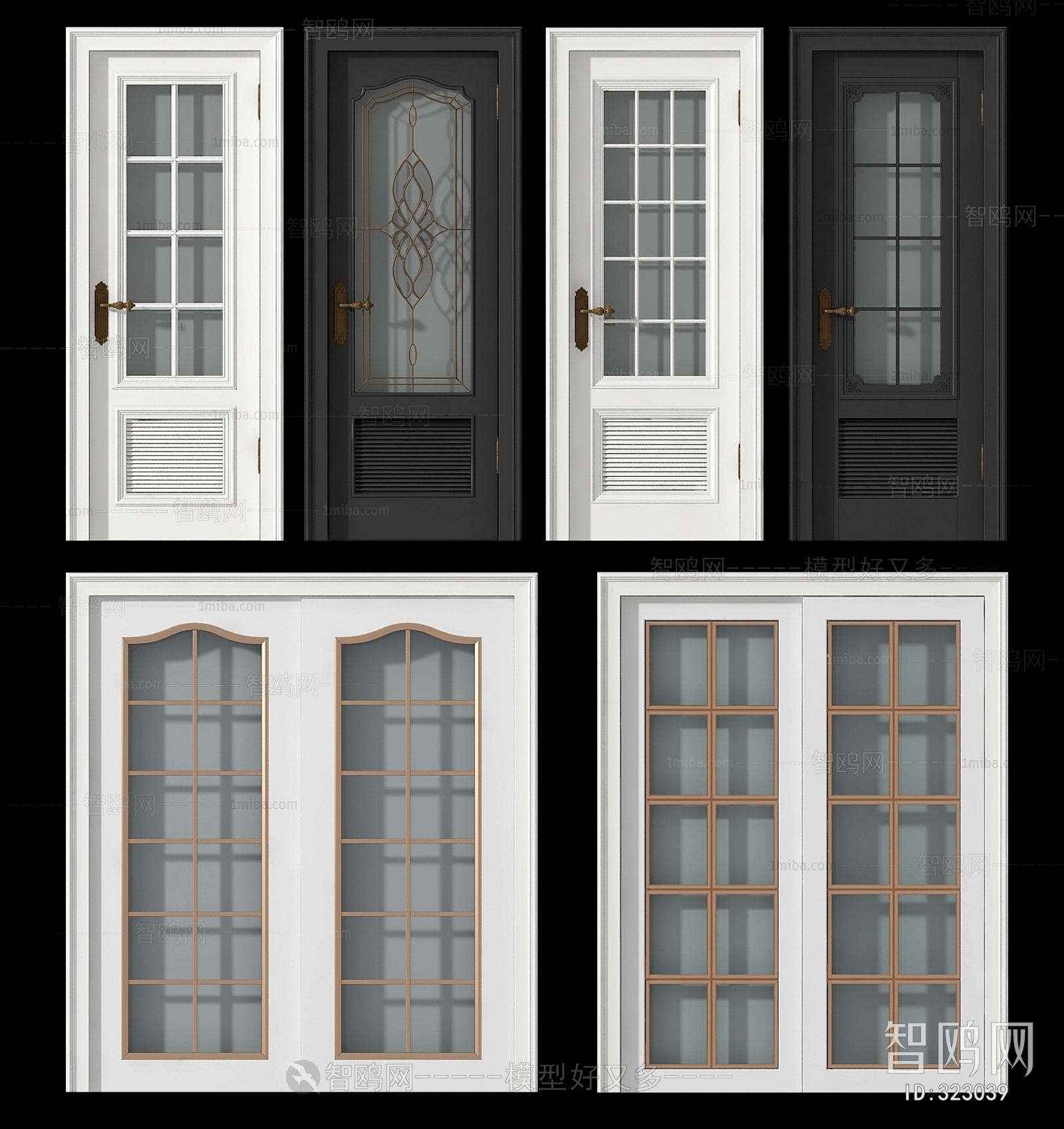 Simple European Style Sliding Door