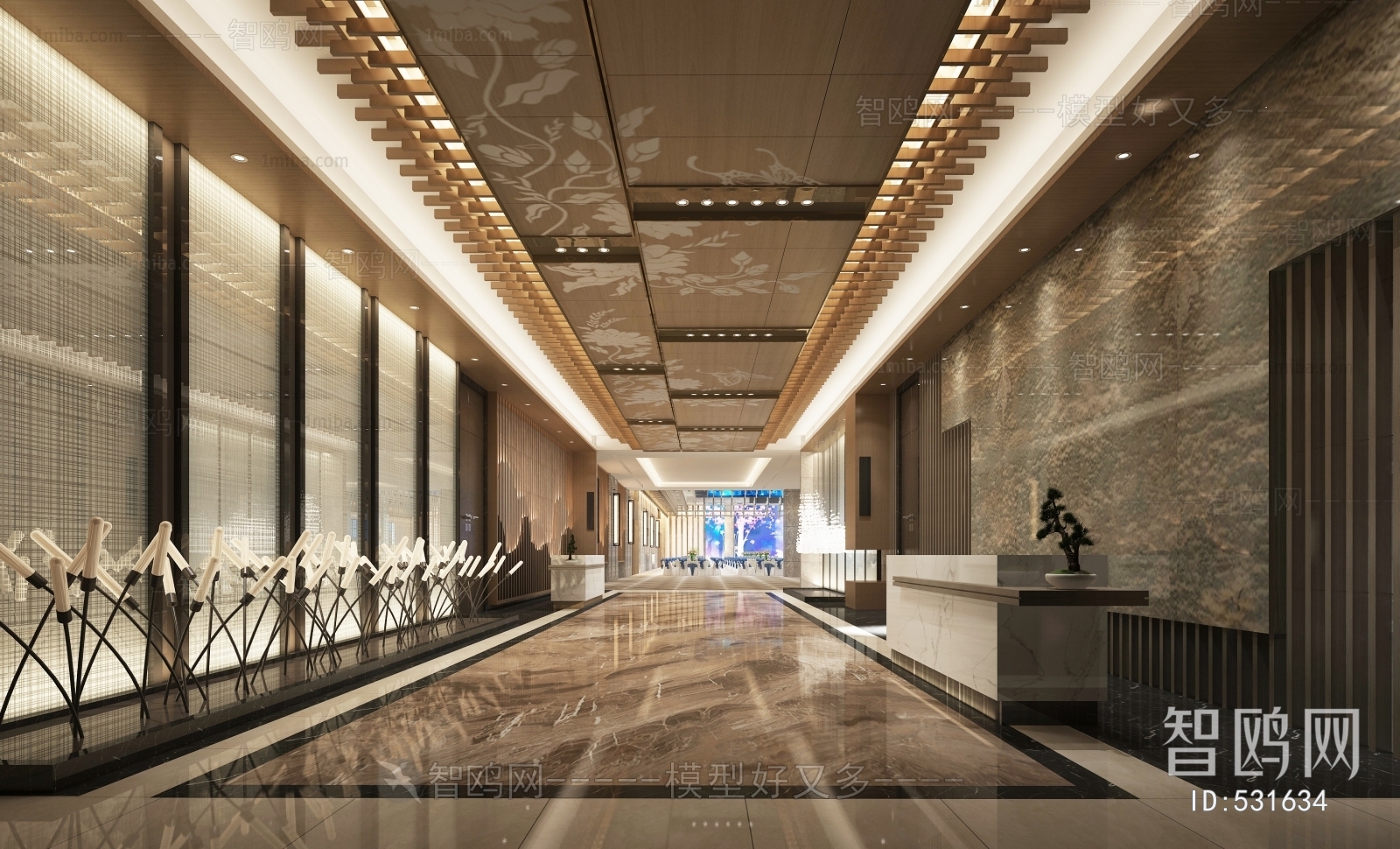 New Chinese Style Lobby Hall