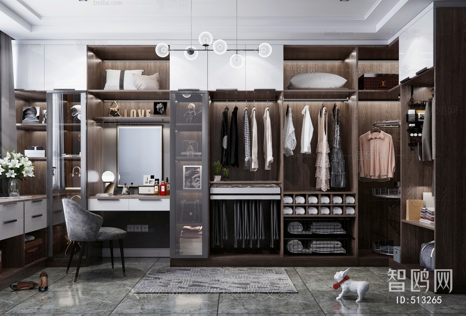 Modern Clothes Storage Area