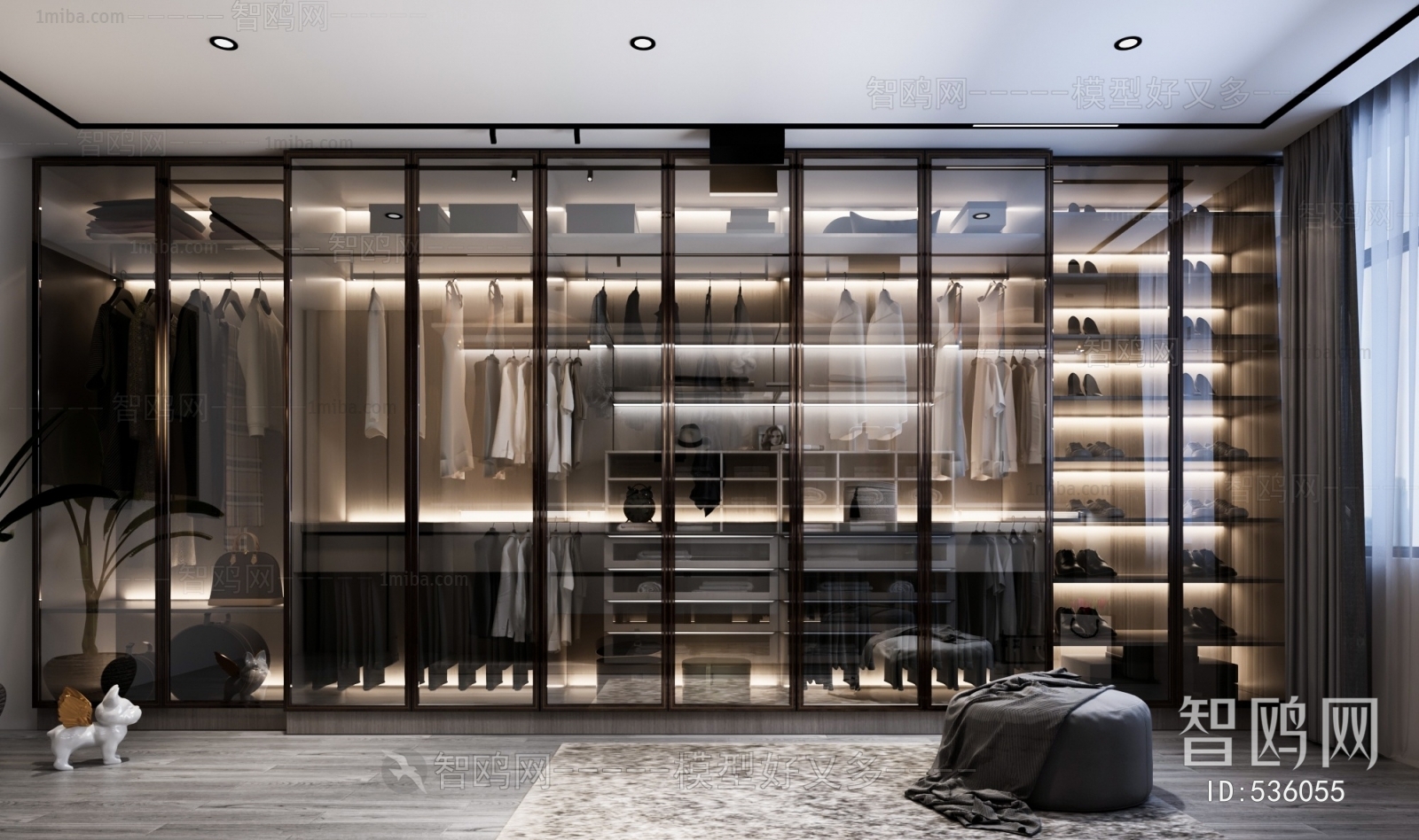 Modern Clothes Storage Area