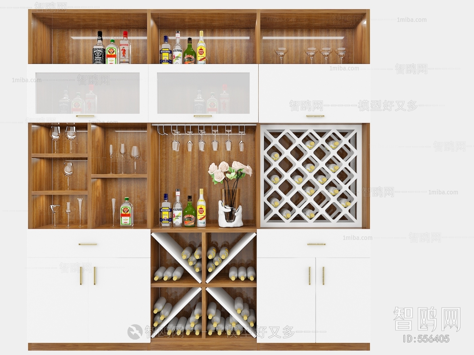 Nordic Style Wine Cabinet