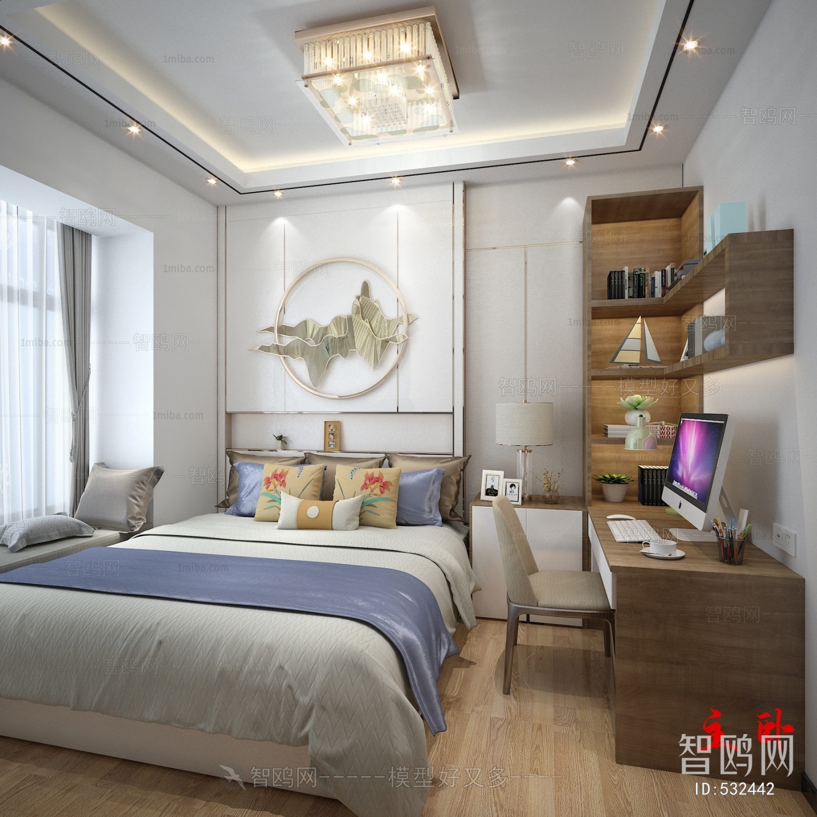 New Chinese Style Bedroom