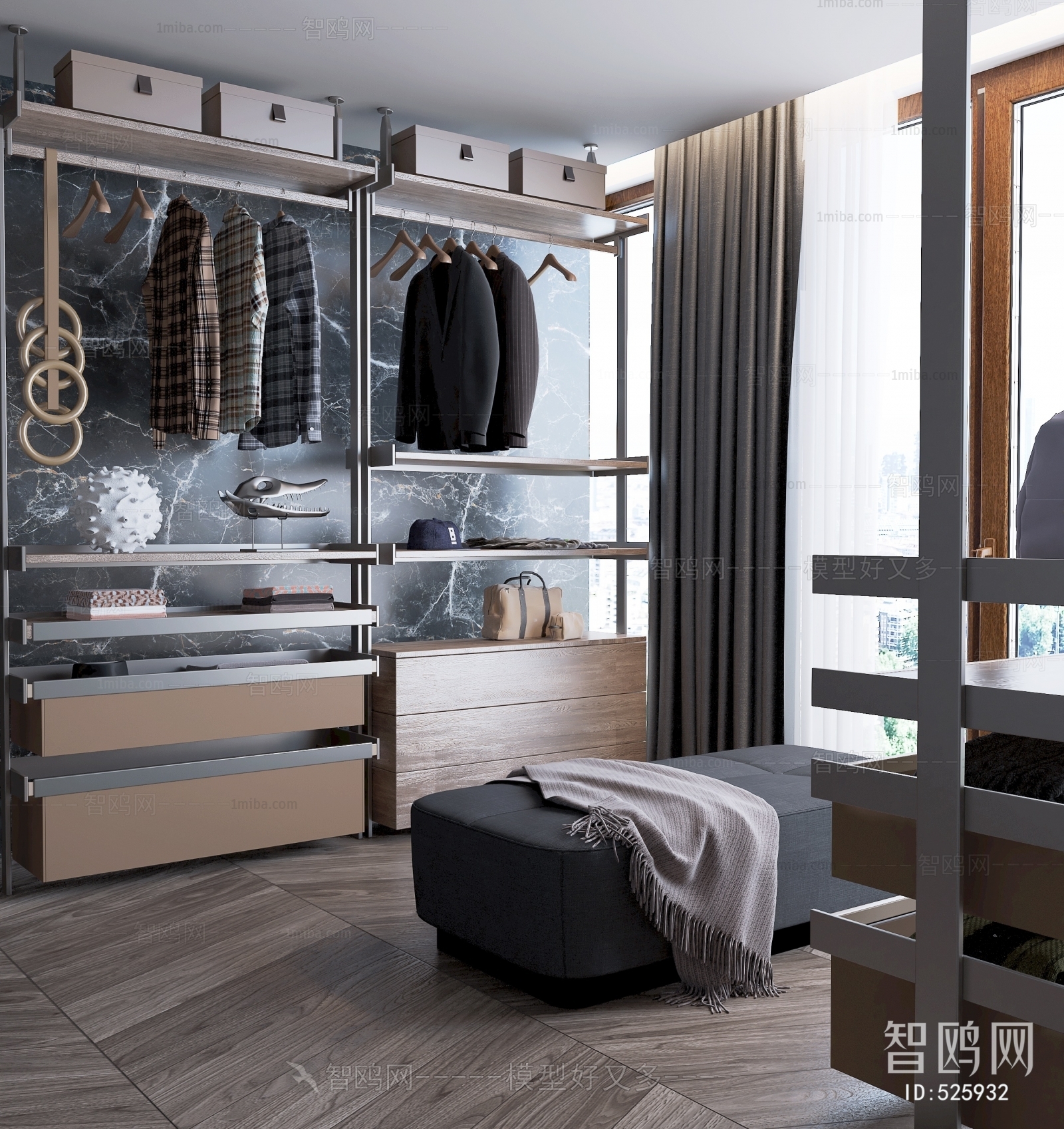 Modern Clothes Storage Area