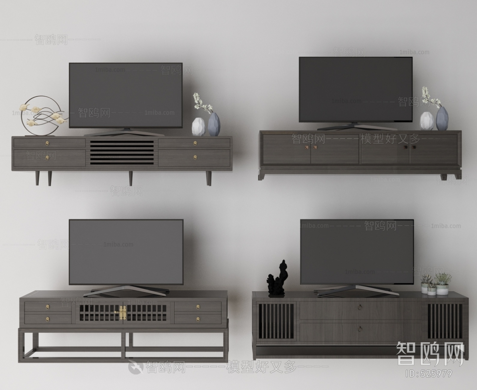 New Chinese Style TV Cabinet