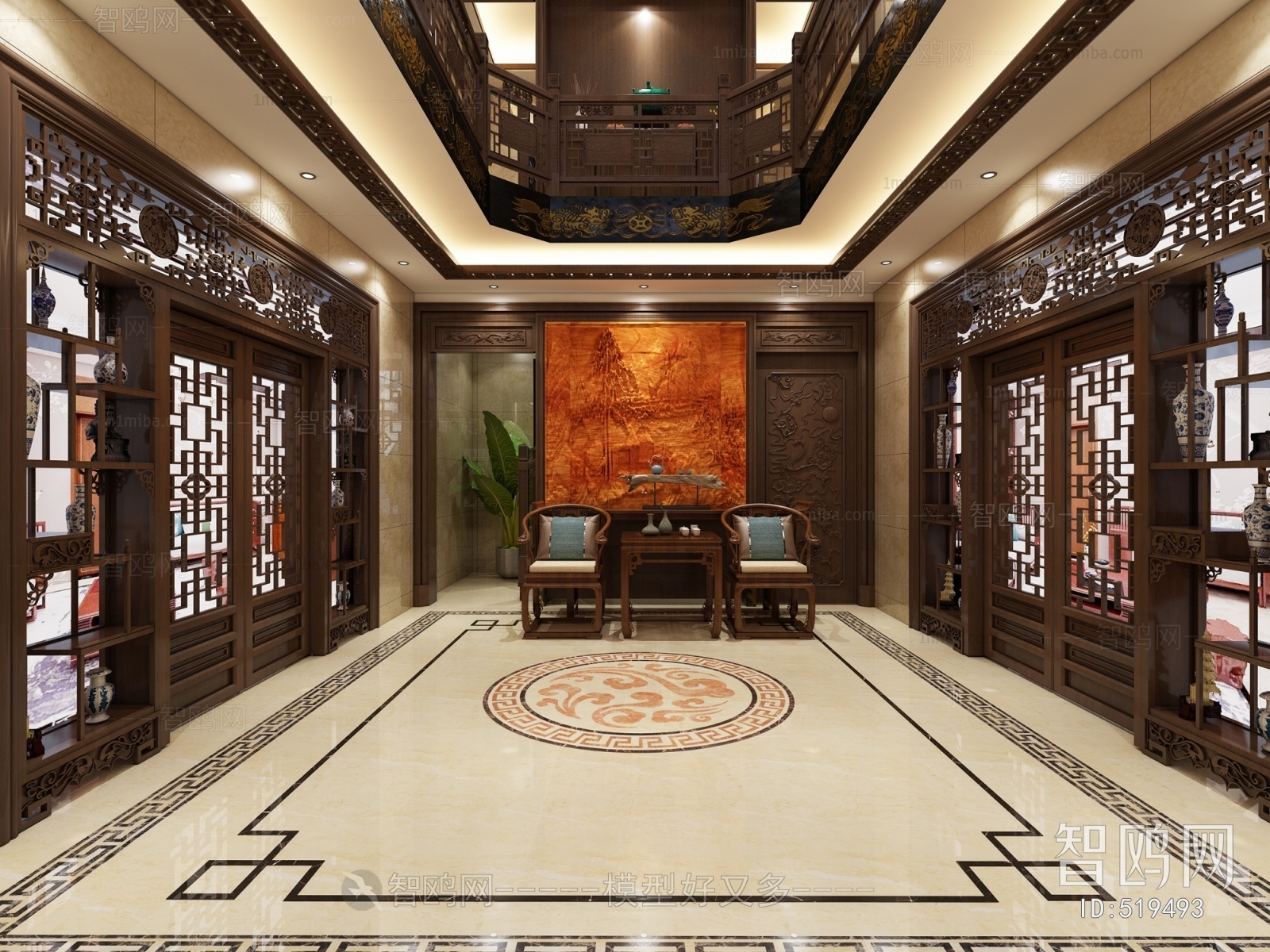 Chinese Style Hallway