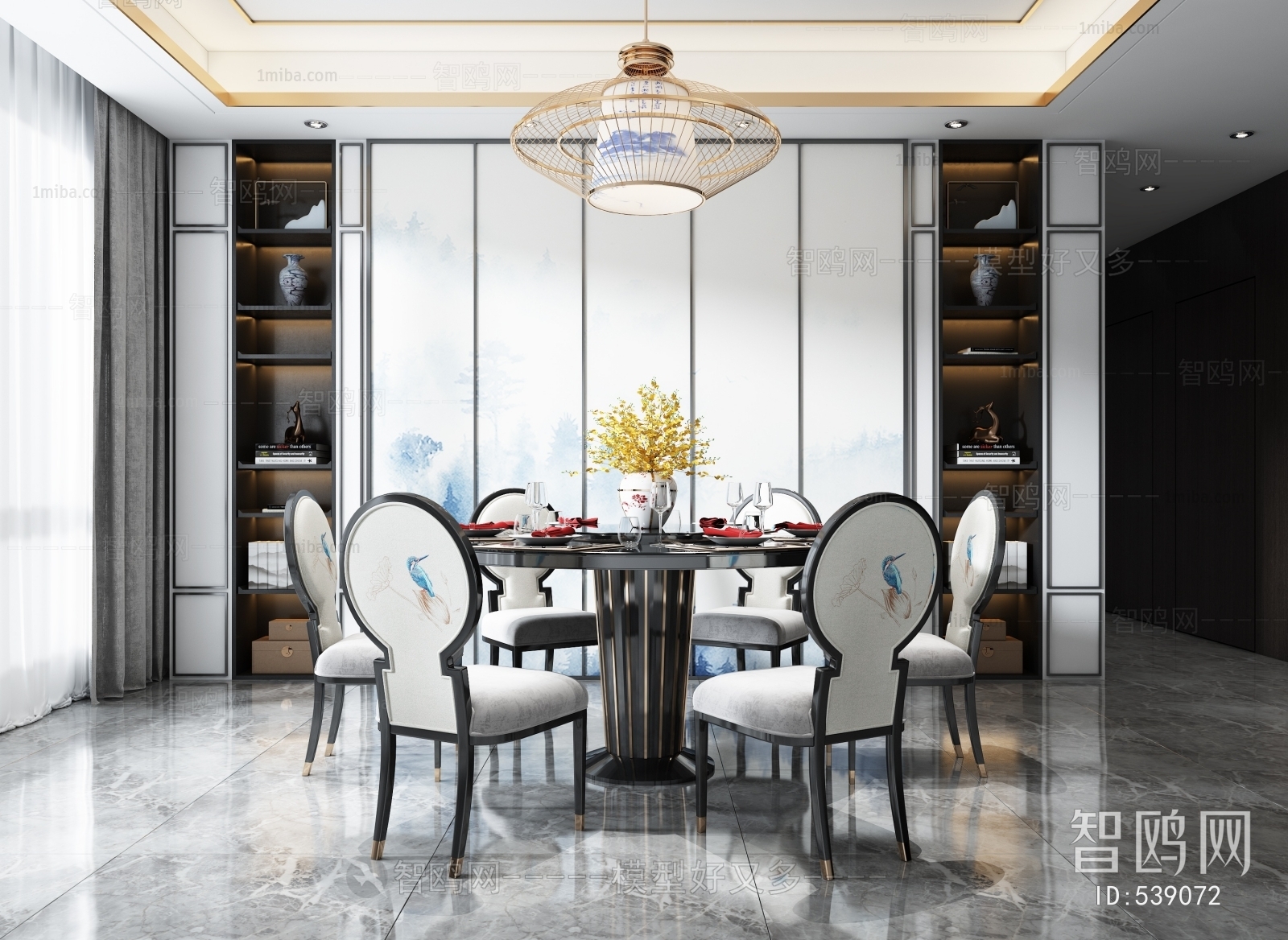 New Chinese Style Dining Room