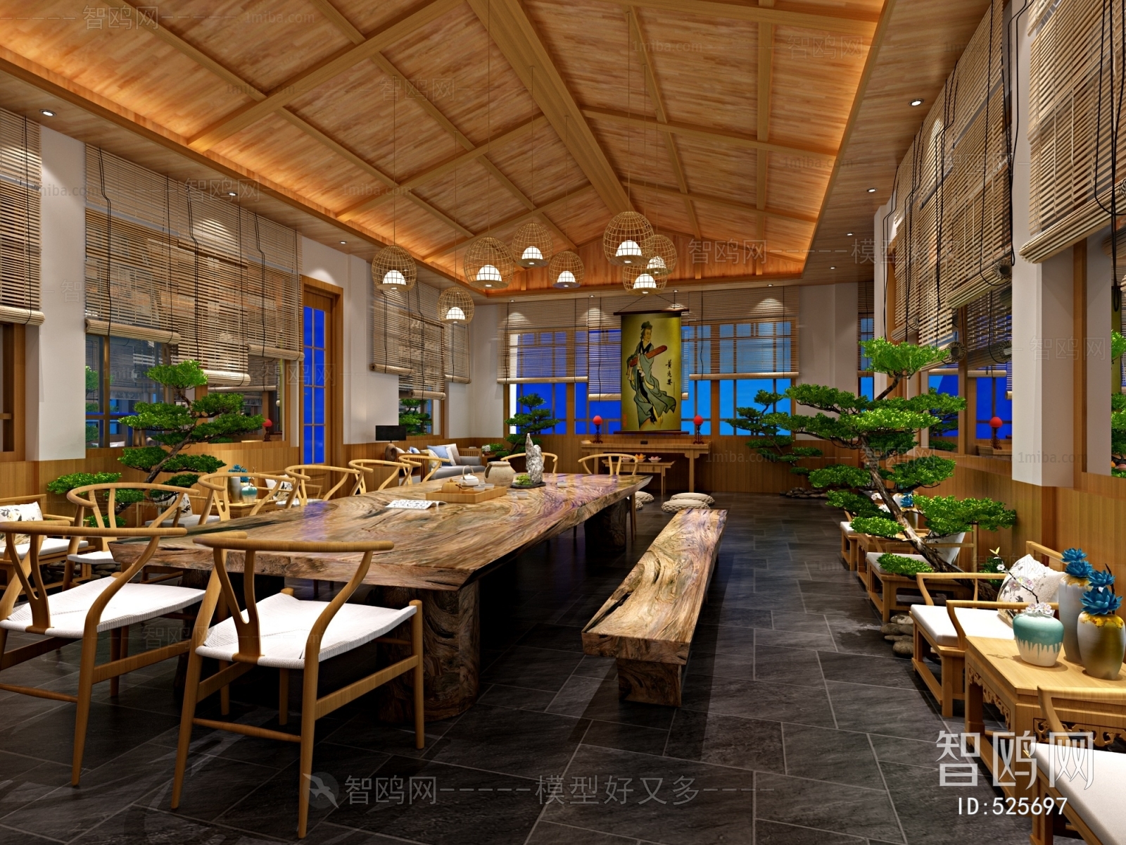 New Chinese Style Teahouse Tea House