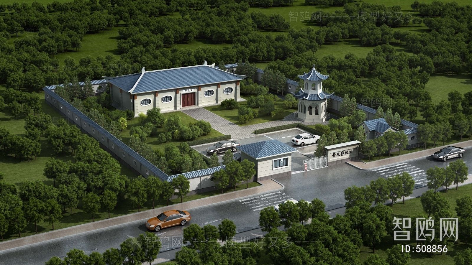 Chinese Style Architectural Bird's-eye View Planning