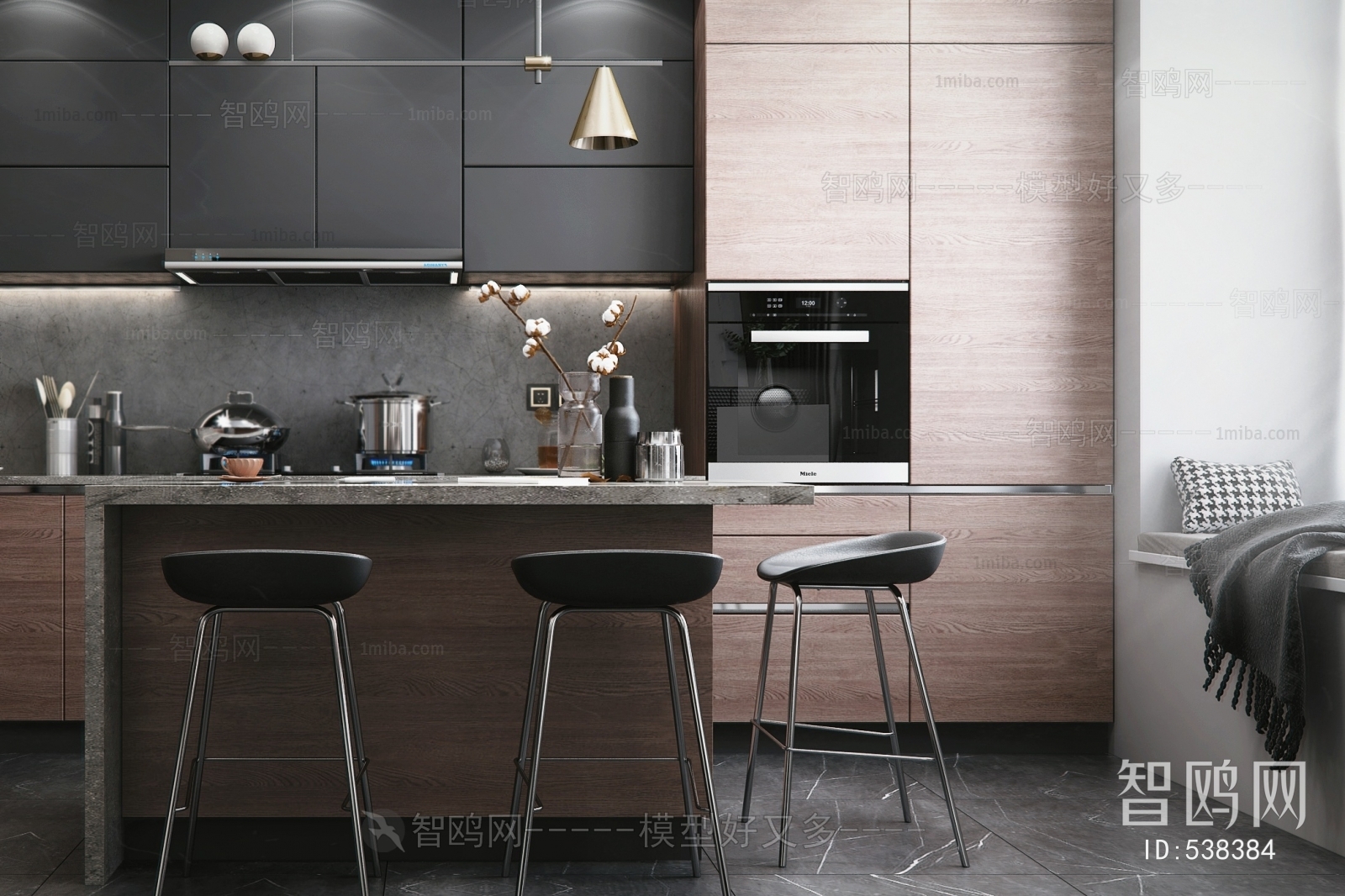 Post Modern Style Kitchen Cabinet