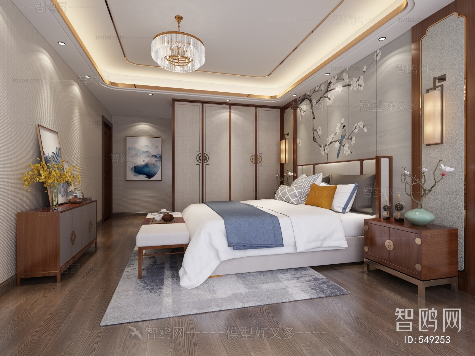 New Chinese Style Bedroom