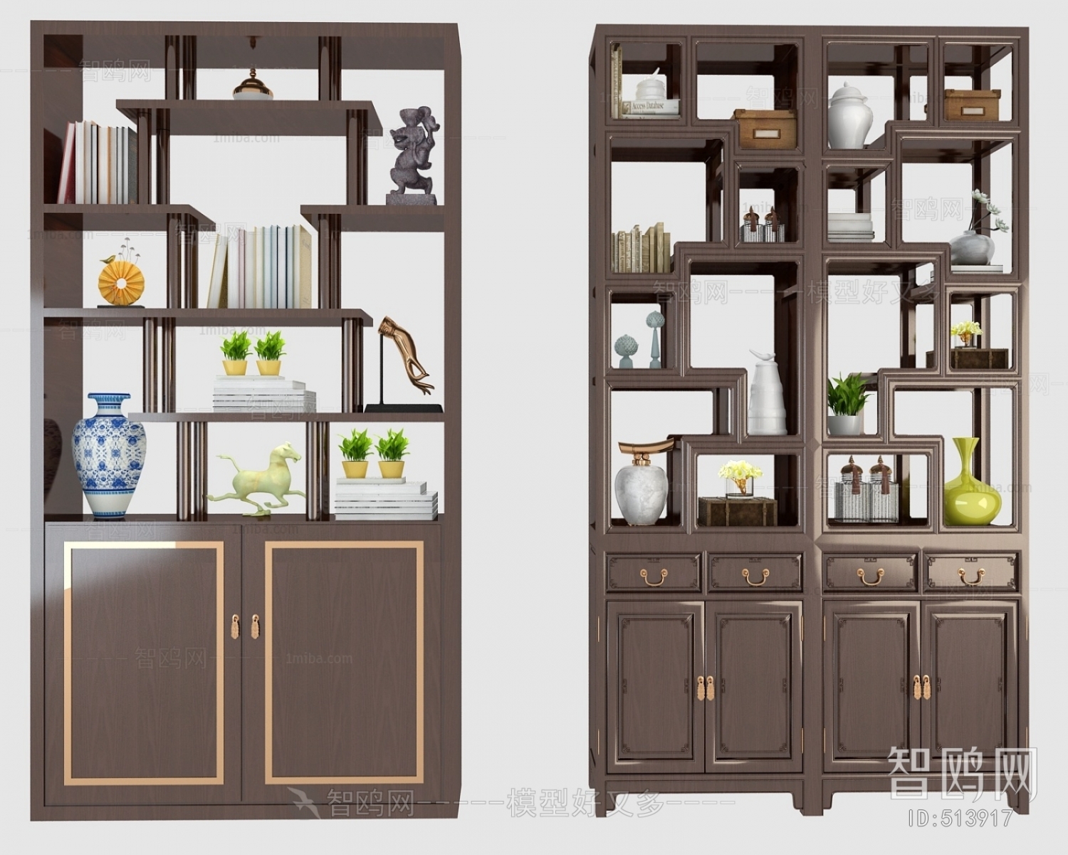 New Chinese Style Bookshelf