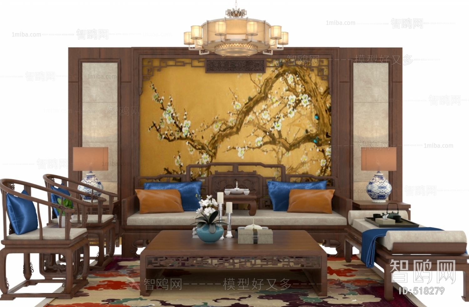 Chinese Style Sofa Combination