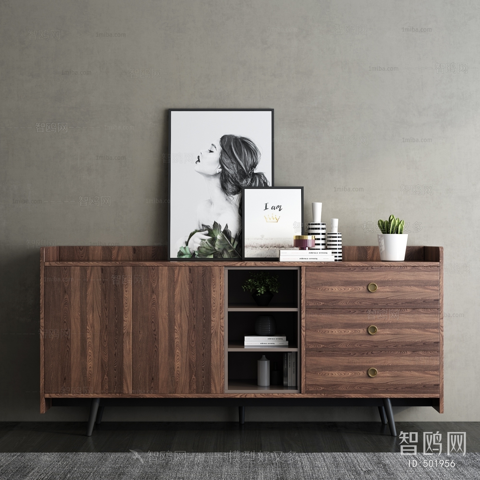 Nordic Style Side Cabinet/Entrance Cabinet