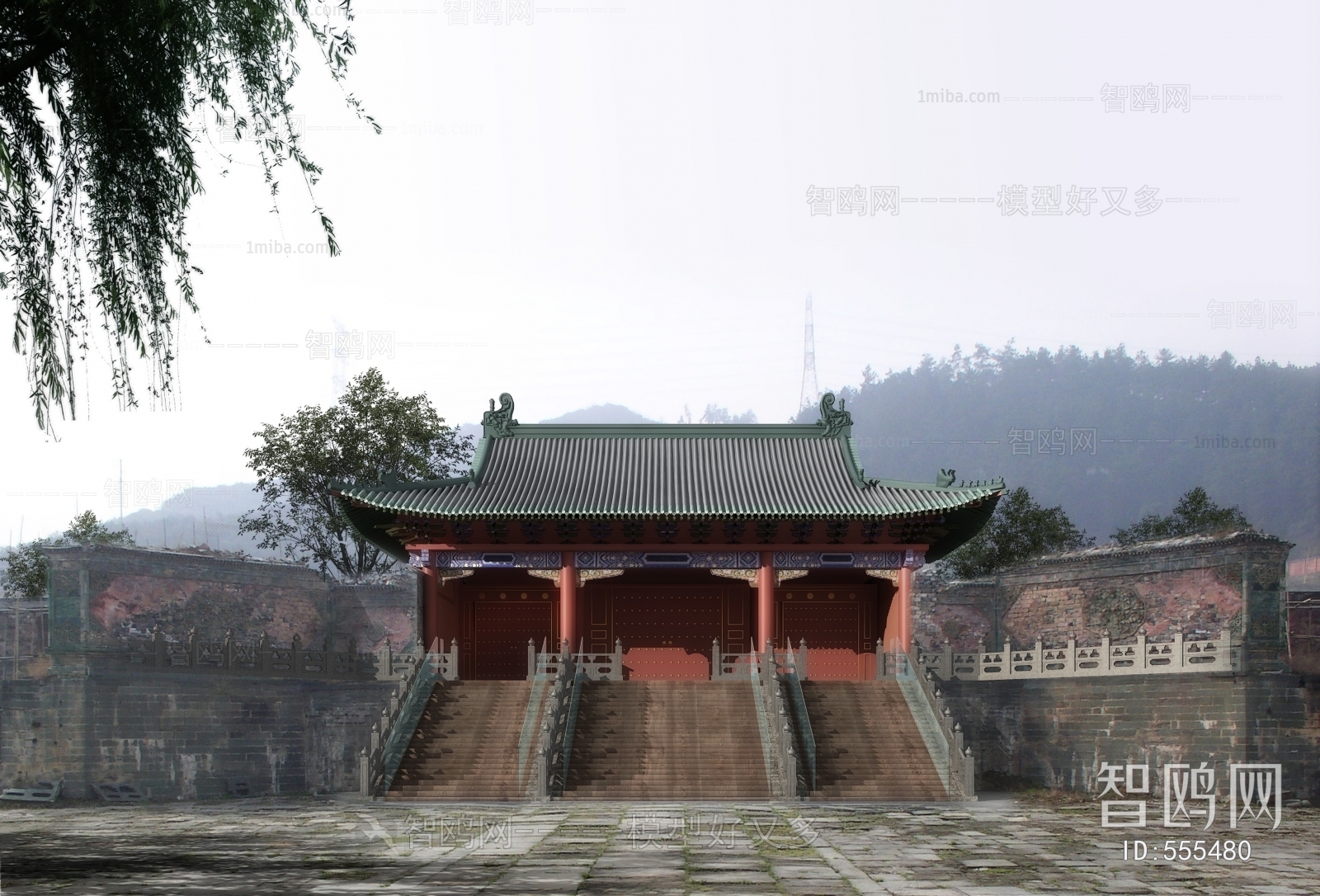 Chinese Style Ancient Architectural Buildings