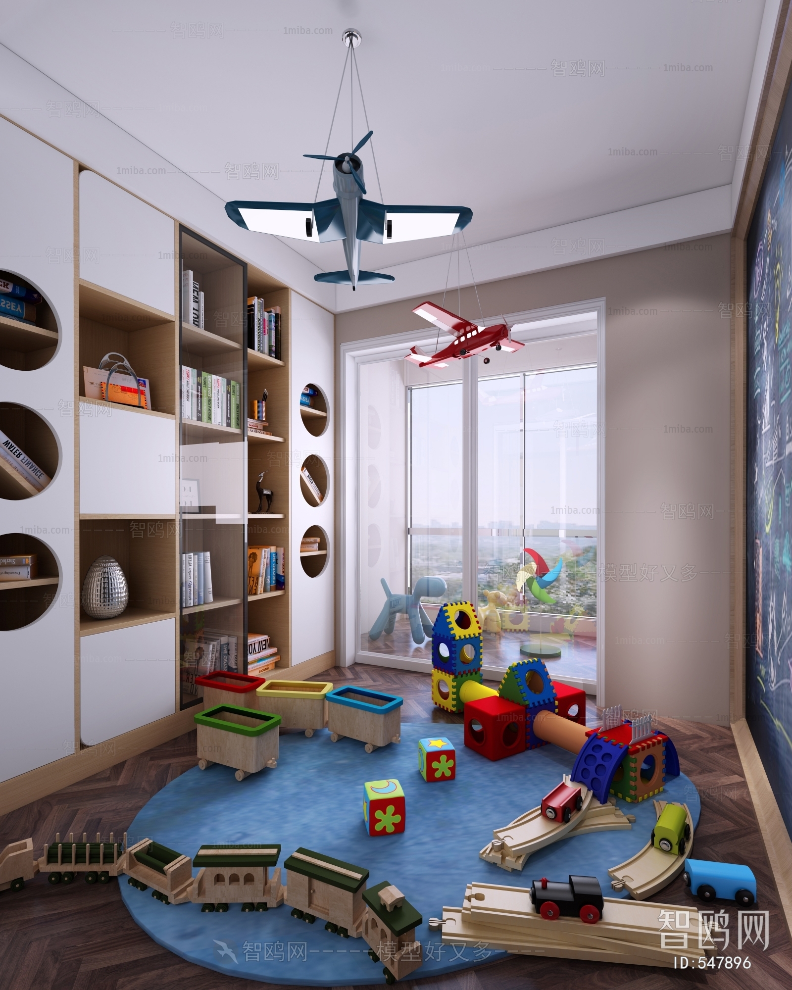 Modern Children's Room Activity Room