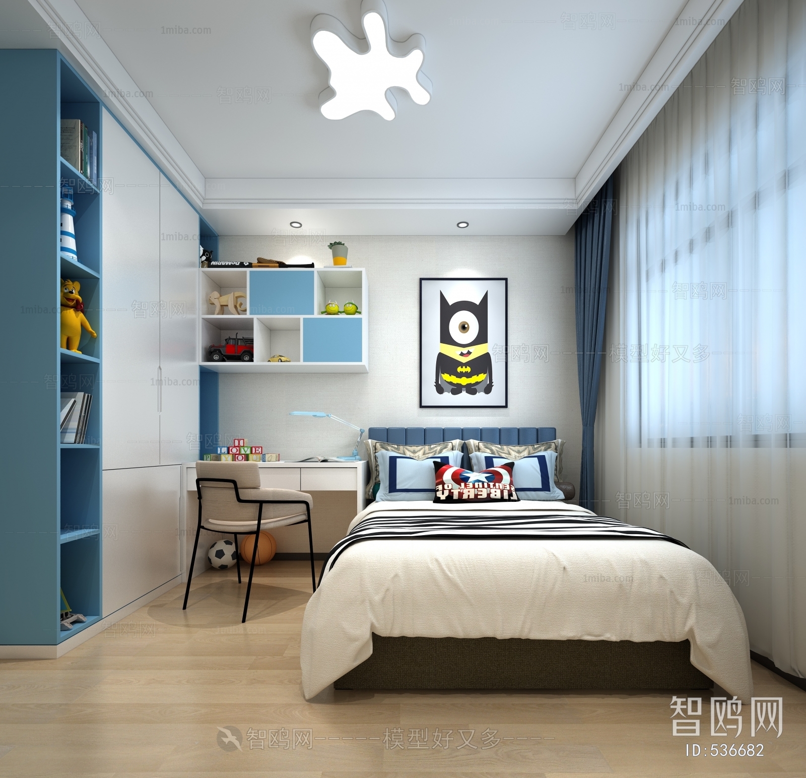 Modern Boy's Room And Son's Room