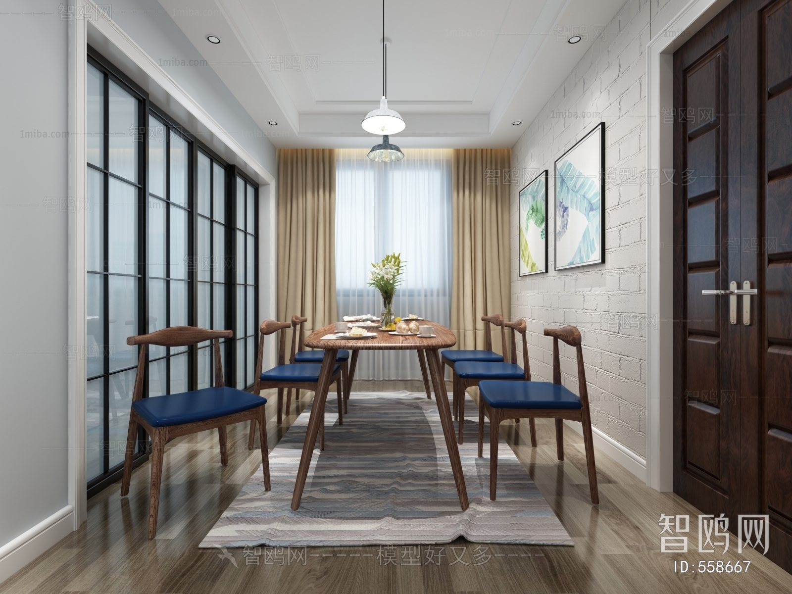 New Chinese Style Dining Room