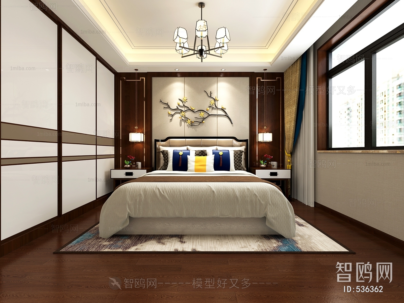 New Chinese Style Bedroom