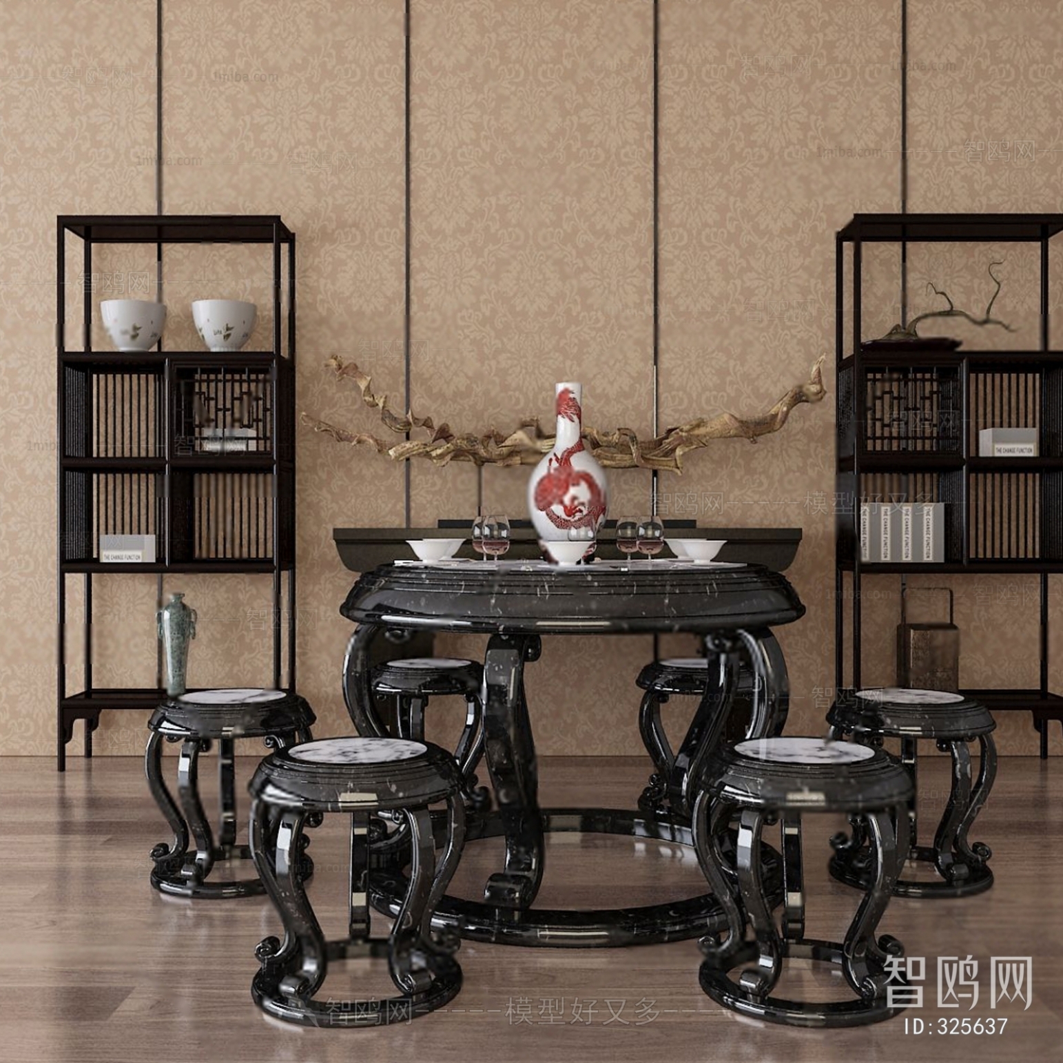 New Chinese Style Dining Table And Chairs