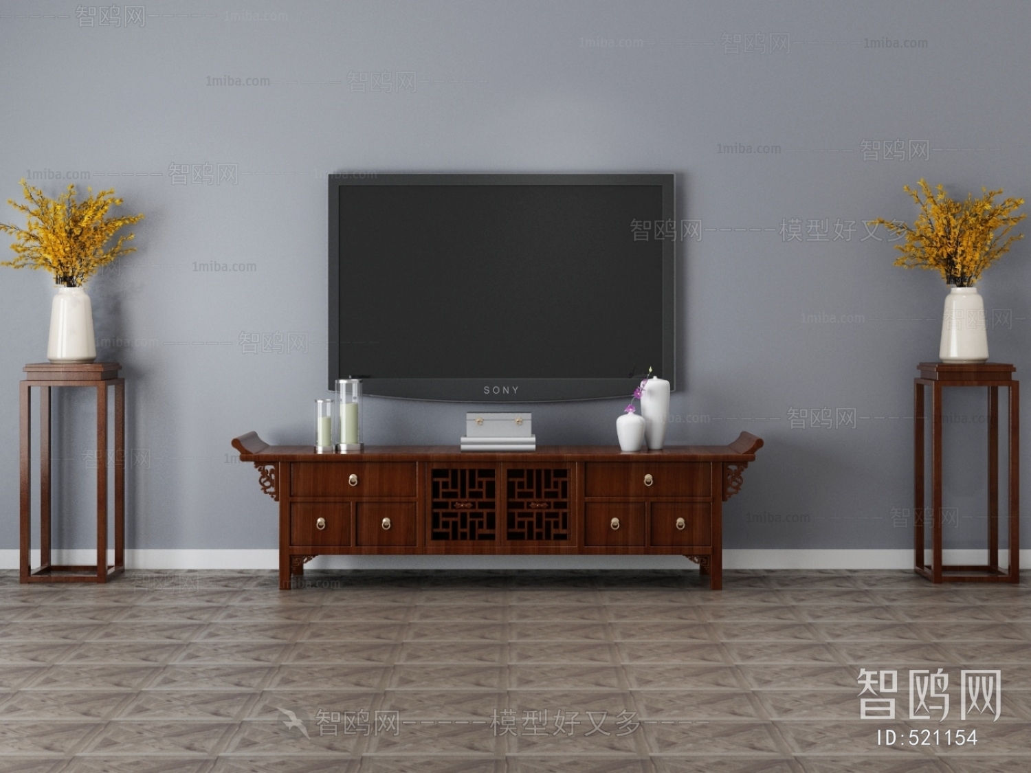 New Chinese Style TV Cabinet