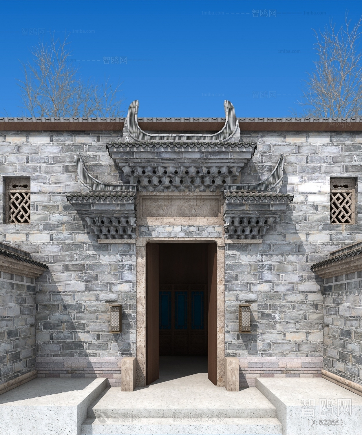 中式古建筑门面门头