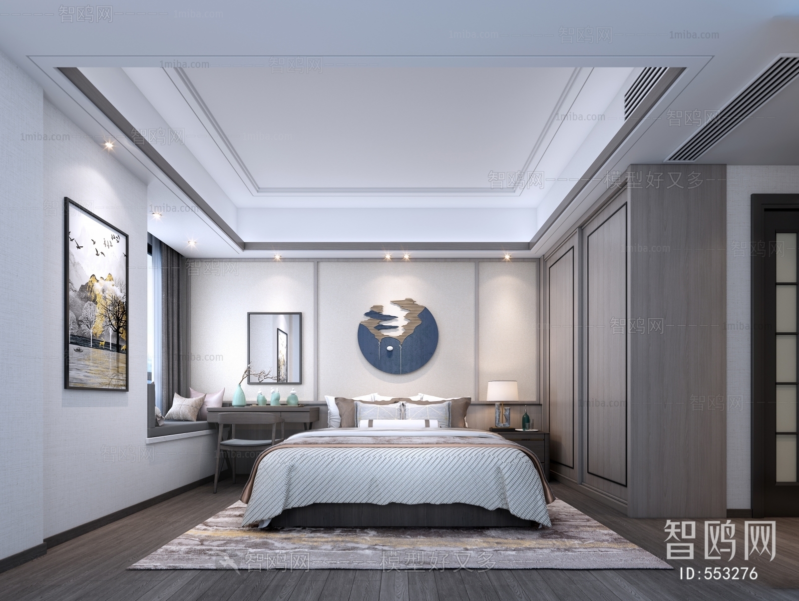 New Chinese Style Bedroom