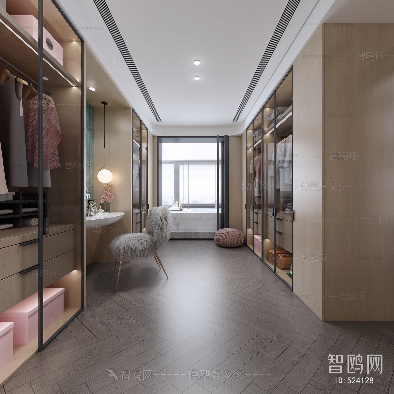 Modern Clothes Storage Area