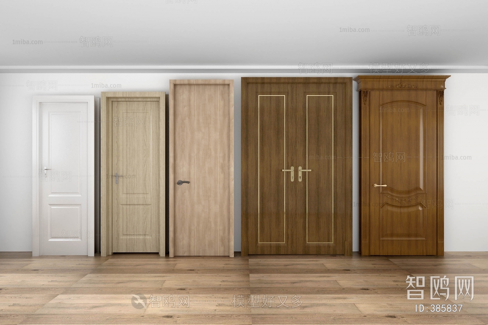 Modern Solid Wood Door