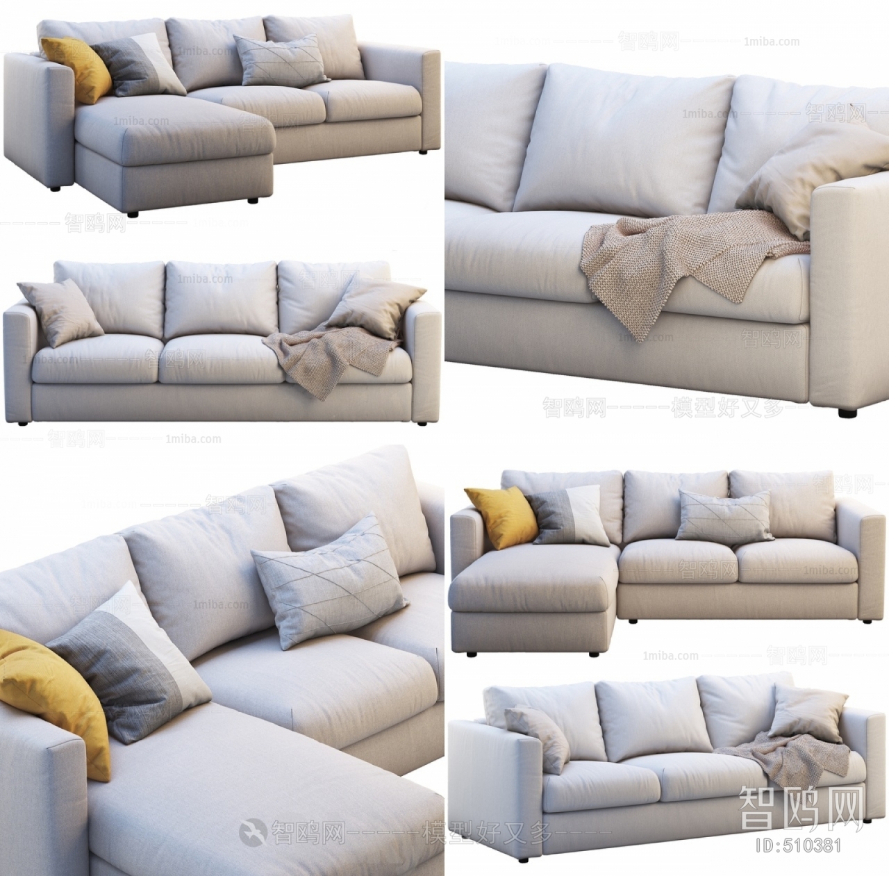 Modern Three-seat Sofa