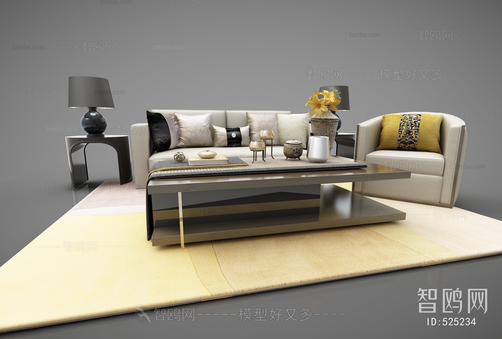 New Chinese Style Sofa Combination