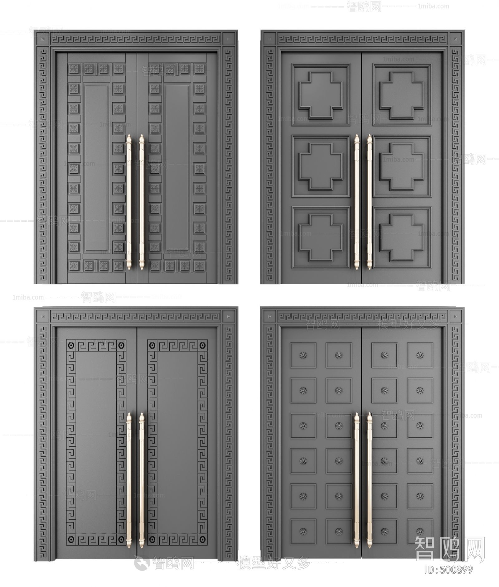 New Chinese Style Double Door