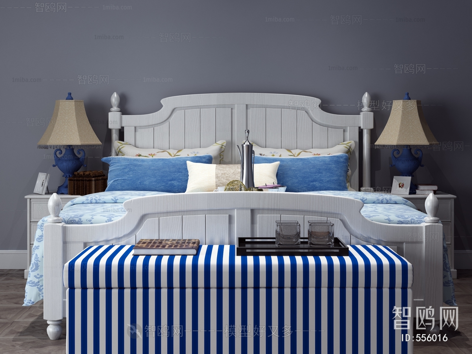 Mediterranean Style Double Bed