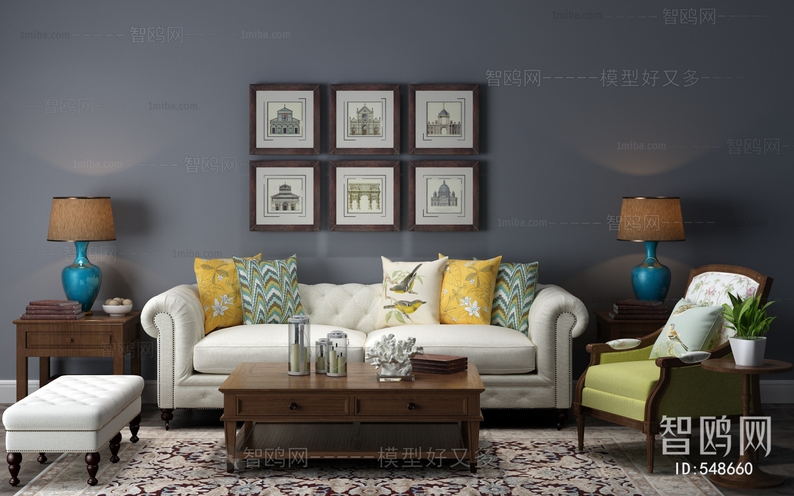 American Style Sofa Combination