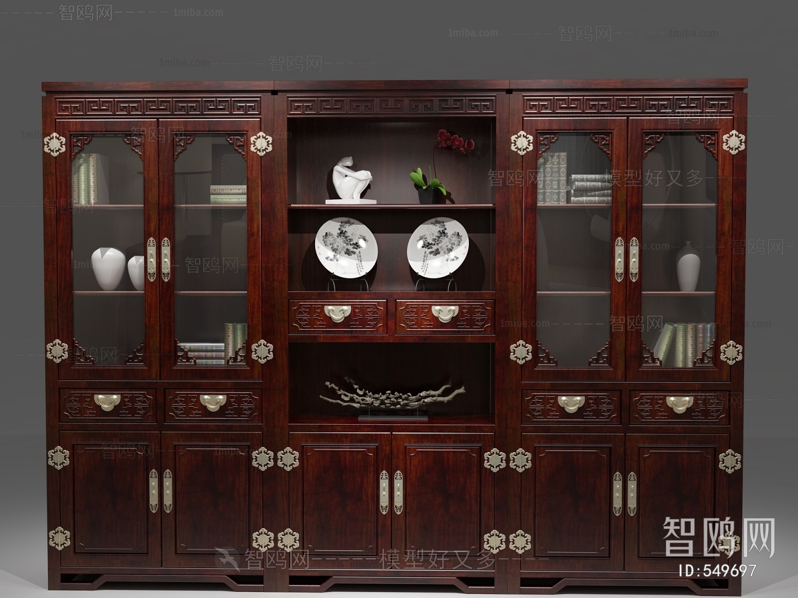 Chinese Style Bookcase