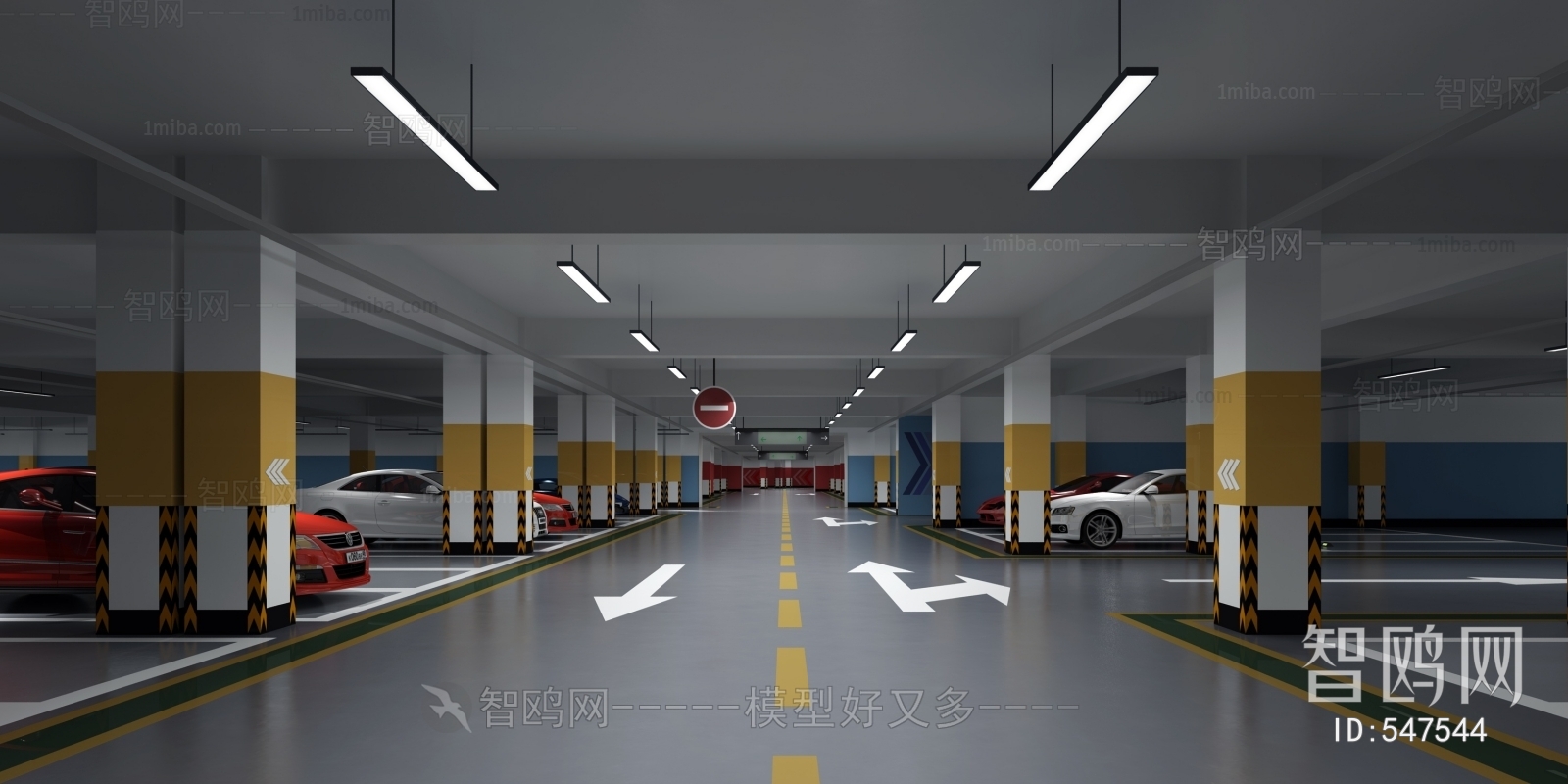 Modern Underground Parking Lot