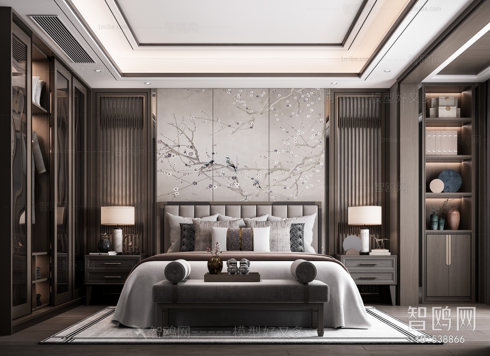 New Chinese Style Bedroom