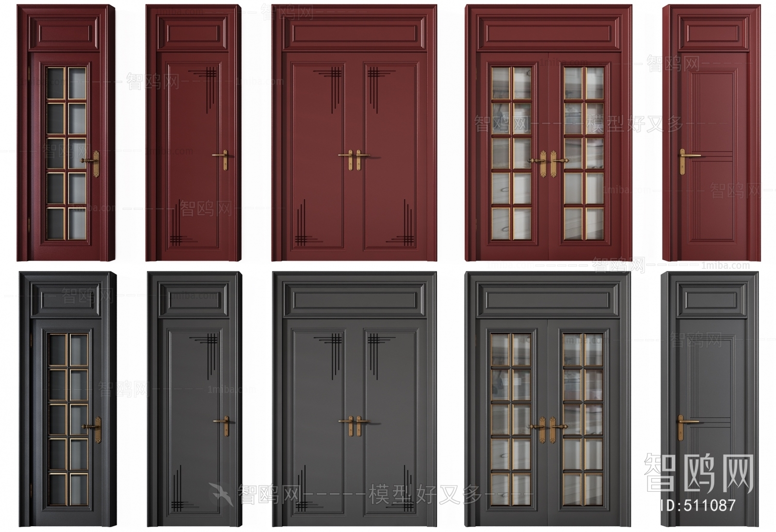 Simple European Style Door