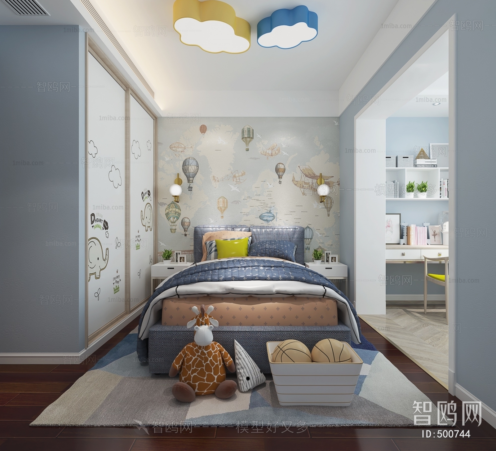 Modern Boy's Room And Son's Room