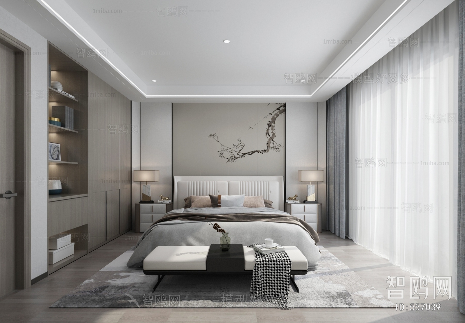 New Chinese Style Bedroom