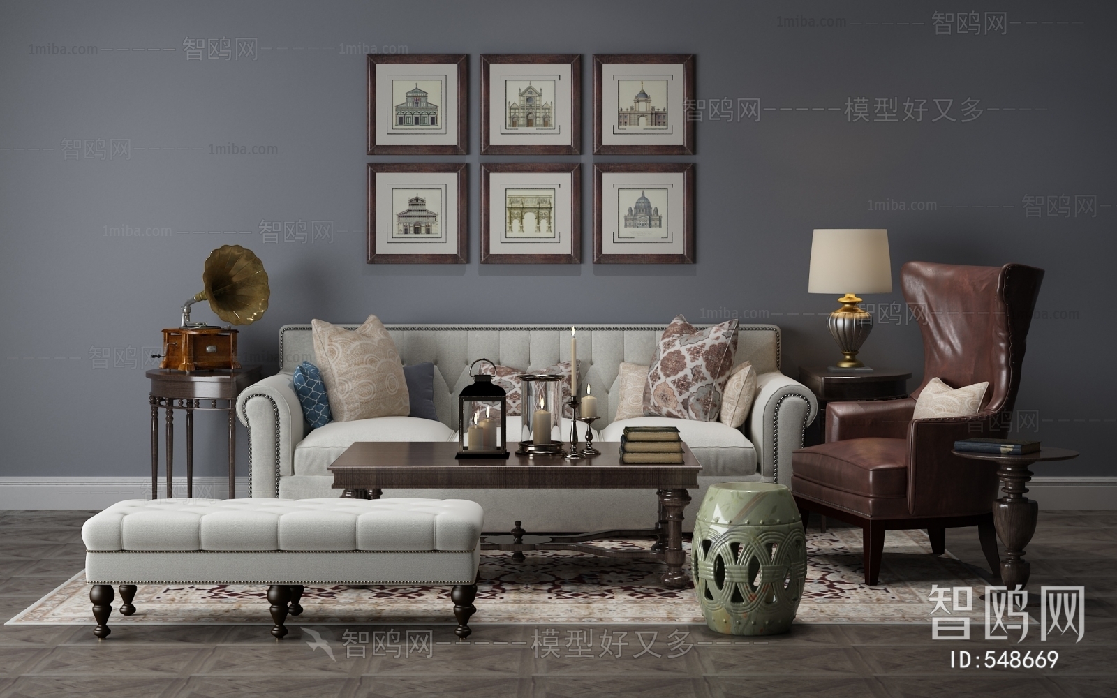 American Style Sofa Combination