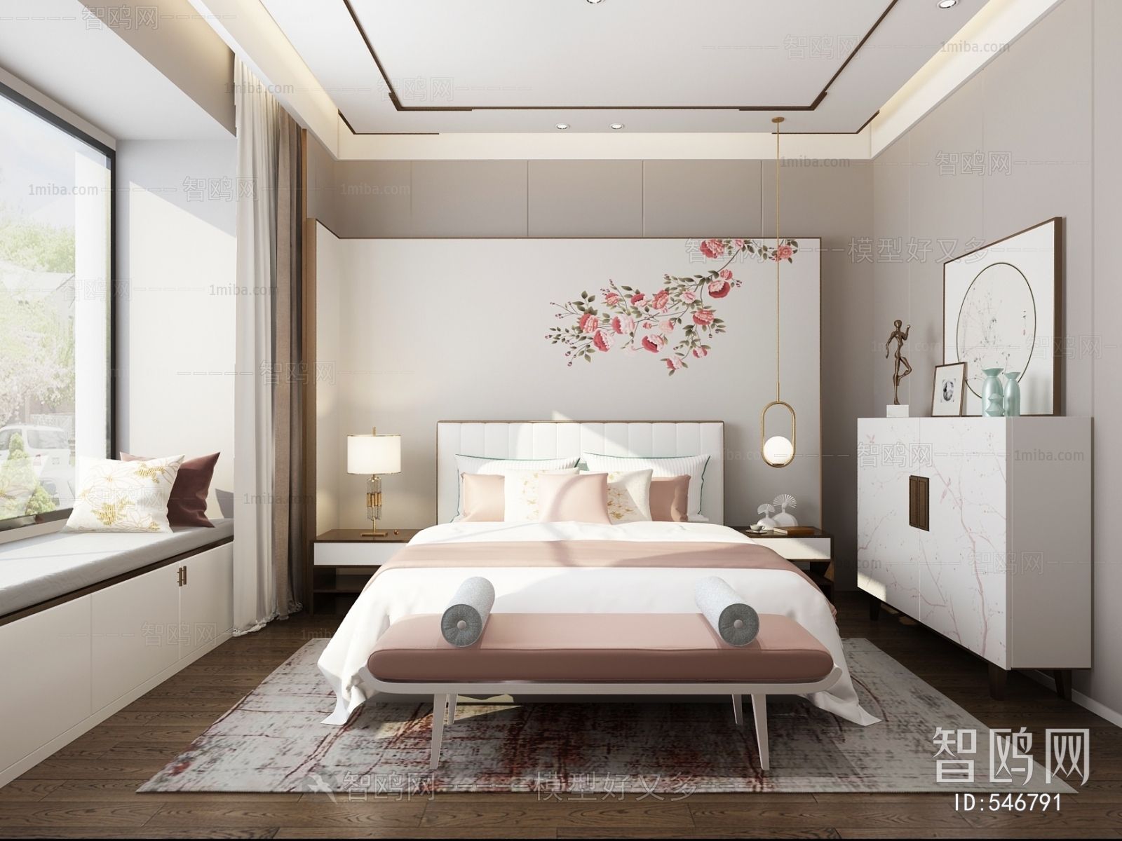 New Chinese Style Bedroom