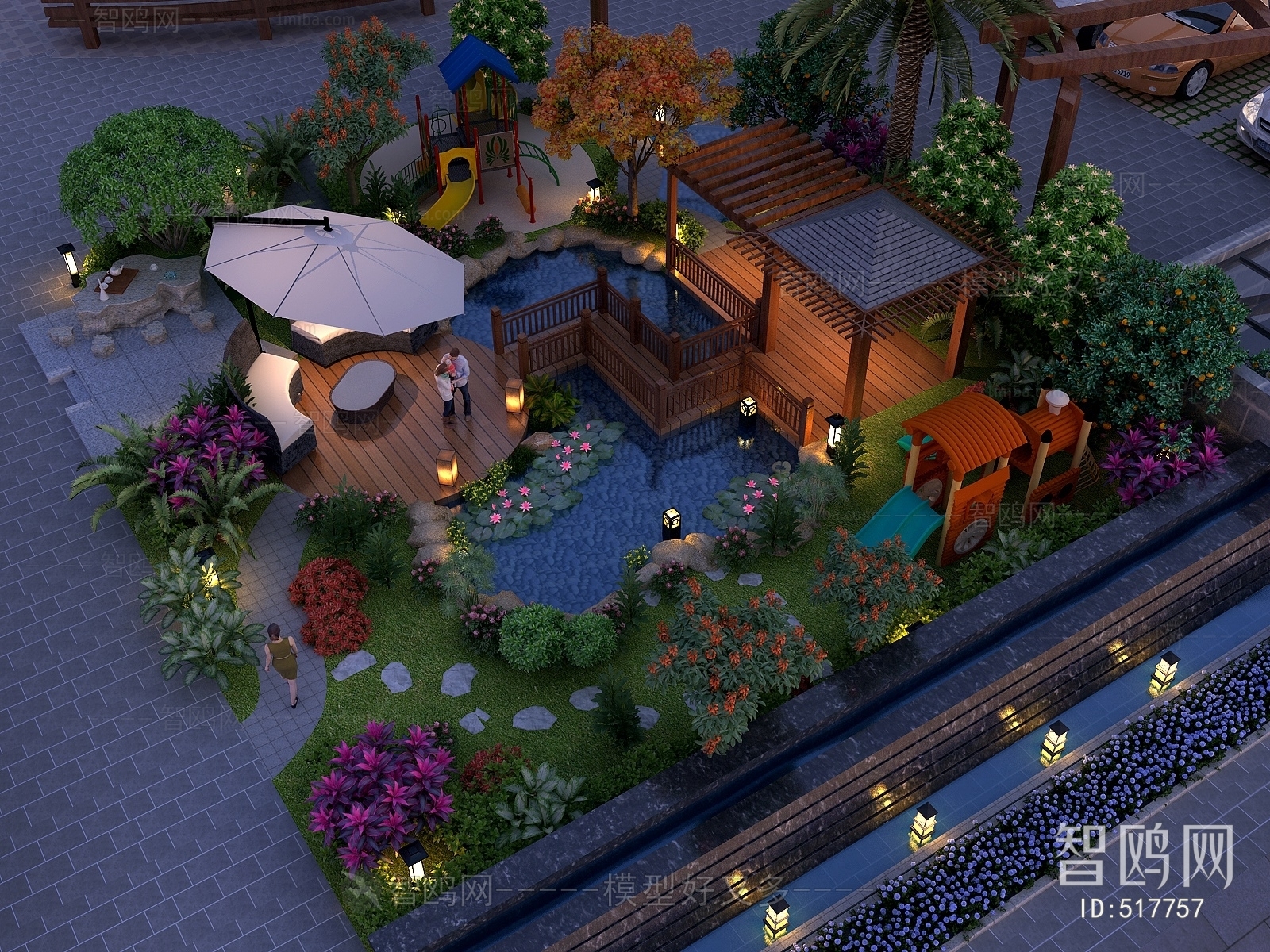 New Chinese Style Courtyard/landscape