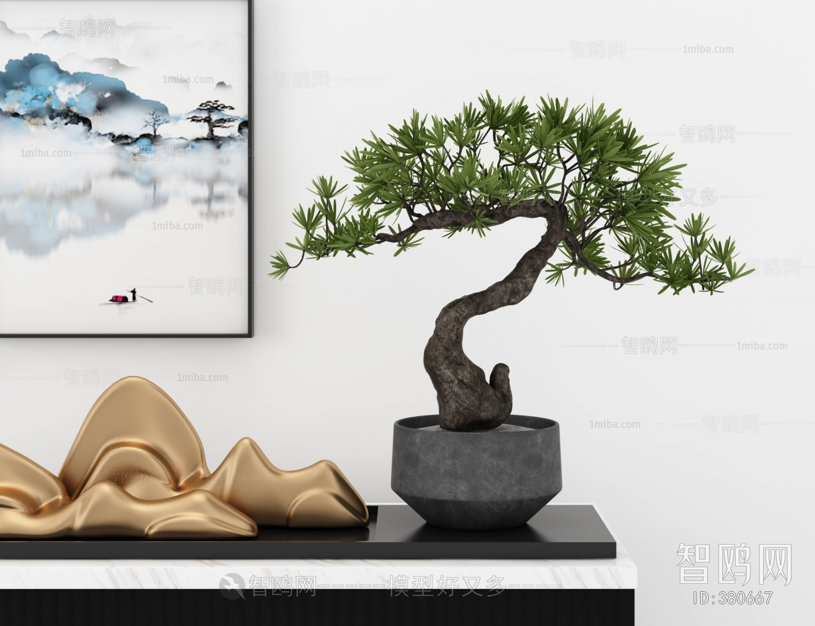 New Chinese Style Bonsai