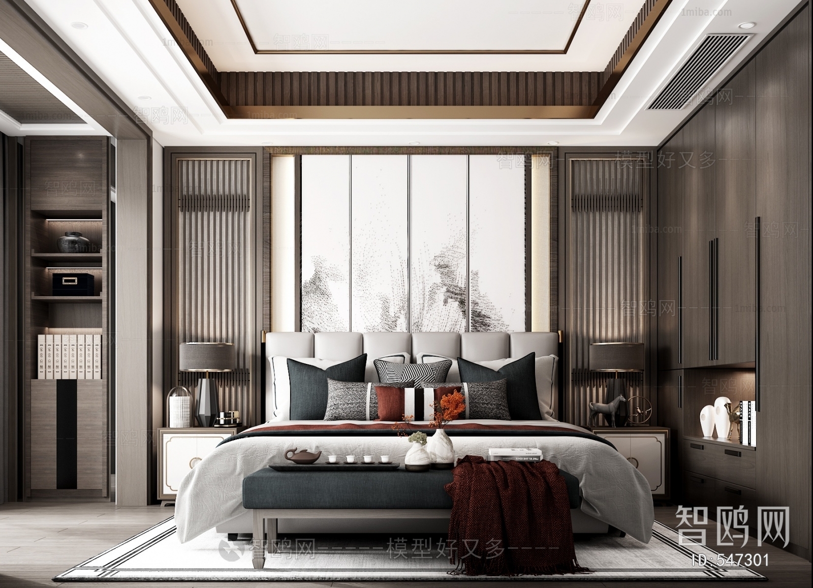 New Chinese Style Bedroom