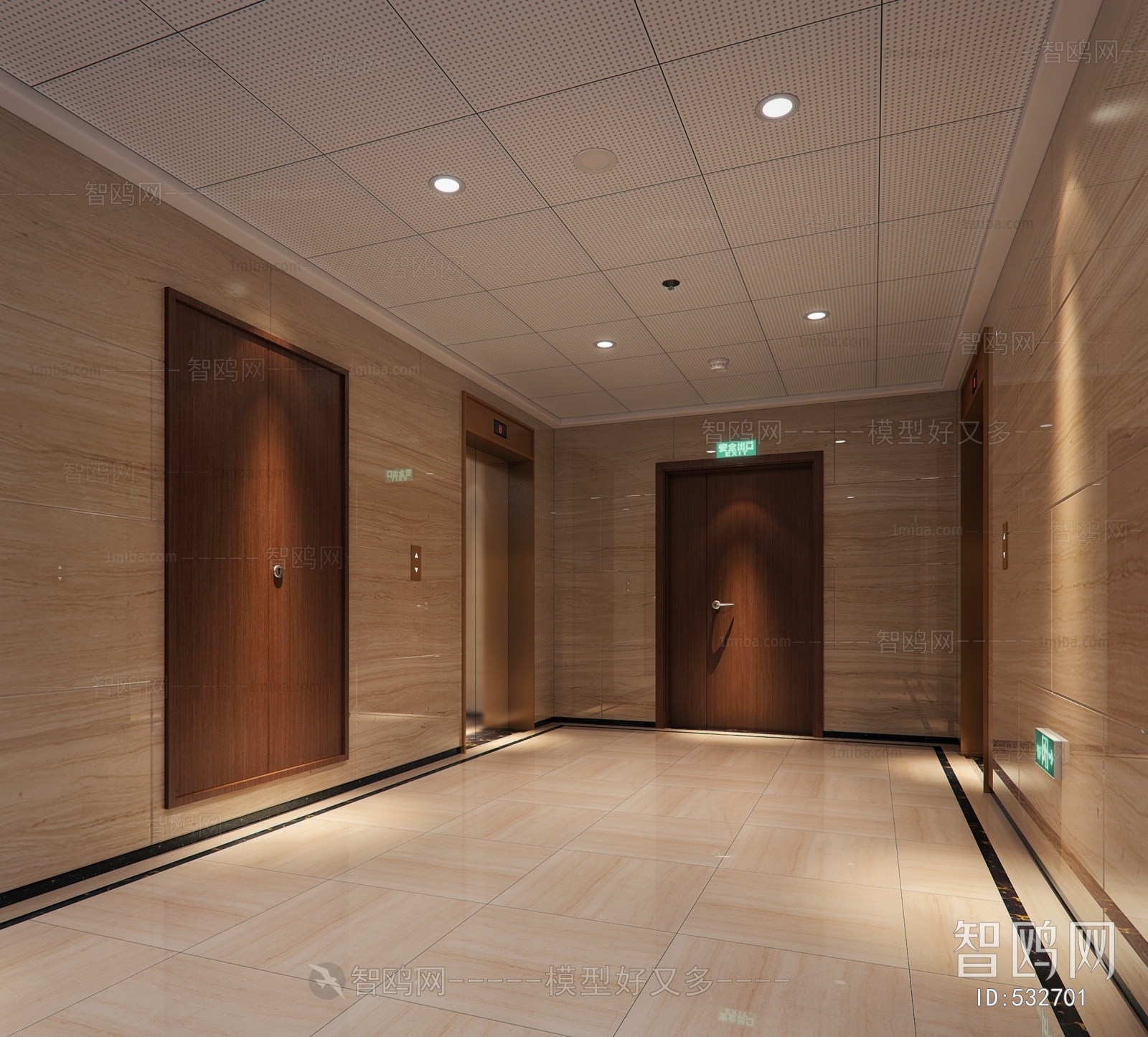 Modern Elevator Hall