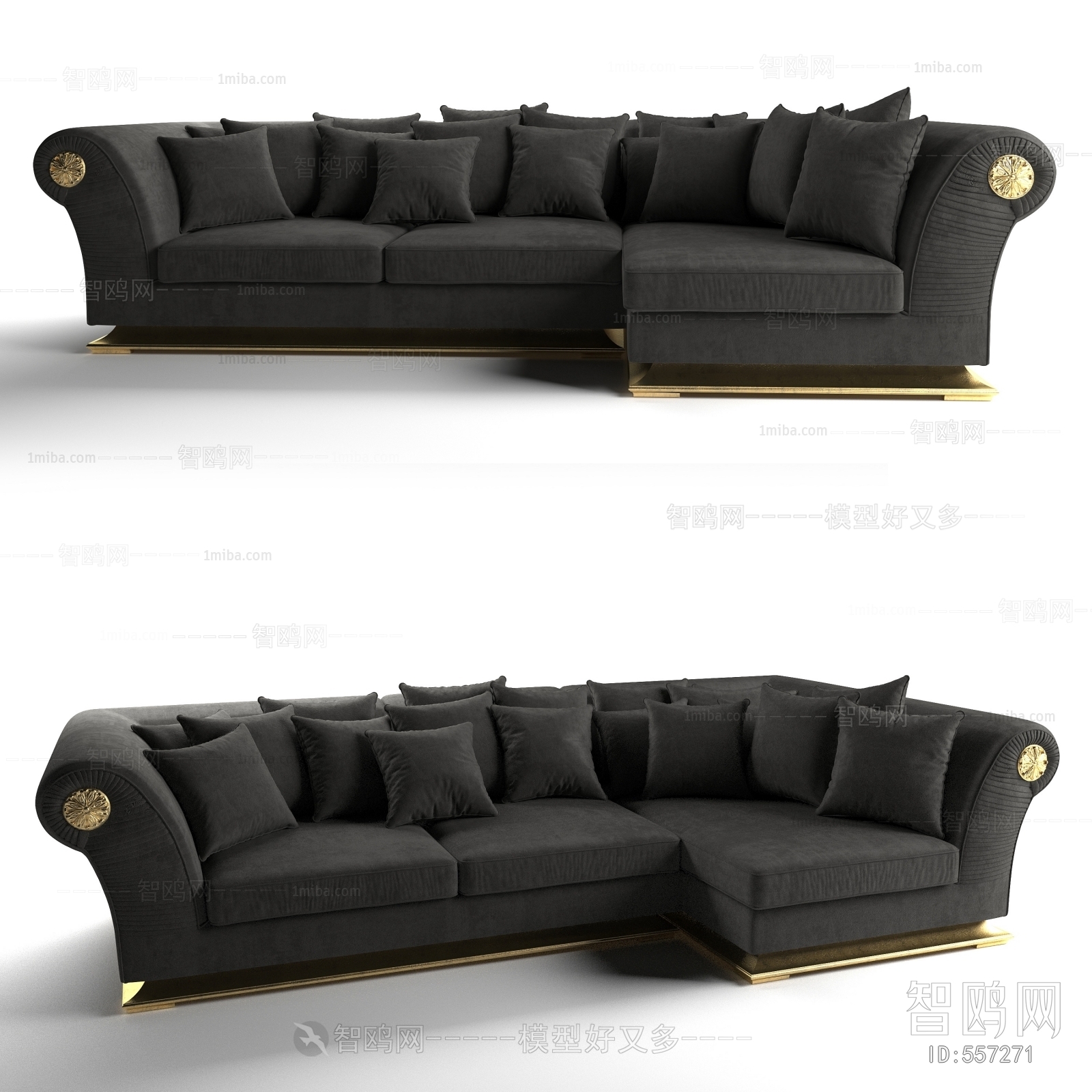 Simple European Style Corner Sofa